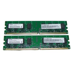 (中古品)PC2-6400 DDR2-800 2GB*2本=4GB デスクトップ用DDR2メモリ goldkey