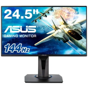 (中古品)ASUSゲーミングモニター24.5インチ VG258Q(1ms/144HZ/HDMI/DP/DVI/スリムベゼル/G-SYNC?対応/Fre