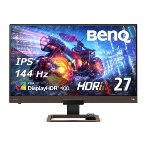 (中古品)BenQ MOBIUZ EX2780Q ゲーミングモニター (27インチ/IPS/DisplayHDR400/WQHD/144Hz/5ms/