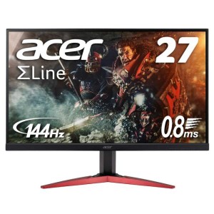 (中古品)Acer ゲーミングモニター SigmaLine 27インチ KG271Ebmidpx 0.8ms(GTG) 144Hz TN FPS向き