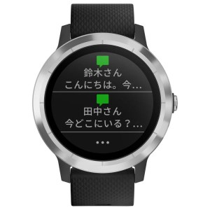 (中古品)GARMIN(ガーミン) スマートウォッチ 時計 GPS アクティブトラッカー 活動量計 vivoactive3 Black stainle