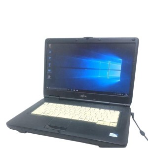 (中古品)年末年始福袋セール ノートパソコン 中古良品 15.6インチワイド 富士通 FUJITSU A540/AX Celeron 2GB DVD