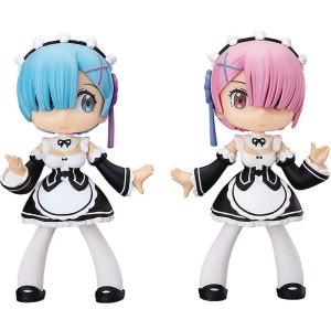 (中古品)ゆるまり Re:ゼロから始める異世界生活 レム&ラム ノンスケール ソフトビニール&PVC製 塗装済み可動フィギュア FC05001