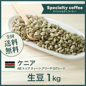 開店セール！コーヒー生豆 1kg ケニア AB トップ クィーン アリーヤ Qグレード 送料無料 大山珈琲