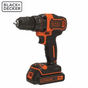 ブラック・アンド・デッカー BLACK+DECKER 18V コードレスドリルドライバー オレンジ BDCDD186K 送料無料 DIY工具 電動工具 ドリルドライ