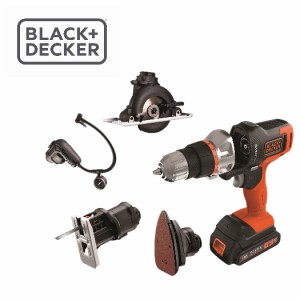 ブラックアンドデッカー BLACK+DECKER 18Vマルチツール5in1セット EVO185G1 送料無料