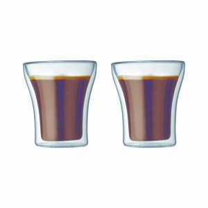 bodum ボダム ダブルウォールグラス 4555-10 送料無料 アッサム ダブルウォールグラス0.2L 2個セット プレゼント おしゃれ 便利 コップ 