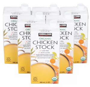 【946ml ×６本】オーガニック チキンストック 鶏だし KIRKLAND SIGNATURE　ORGANIC CHICKEN STOCK 有機   出汁 KS カークランド 12987