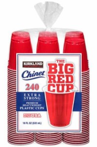 【532ml x 240個】カークランドシグネチャー チャイネット レッドカップ   Kirkland Signature Red Extra Strong Cups 532ml x 240 Piece