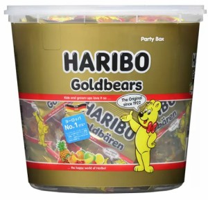 ハリボー ゴールドベアー ドラム 1000g HARIBO Gold Bear Drum  個装 おやつ 間食 小腹 パーティー クマ 大容量 グミ キャンディー シェ