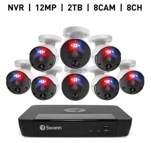 Swann エンフォーサー 8CH NVRセキュリティシステム2TB バレット方カメラ8台セット SWNVK-890008 防犯 監視 カメラ 防水 最上位モデル 52