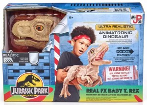 ジュラシックパーク T-レックス  玩具 恐竜 きょうりゅう 動く おもちゃ プレゼント 誕生日 Jurassic Park Real FX Baby T.REX Dinosaur 