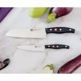 ZWILLING ツヴィリング ポルックス 包丁2本セット 三徳18cm ペティ13cm 黒 ブラック 包丁ナイフ キッチン 肉 魚 野菜 耐久 切れ味 新調 