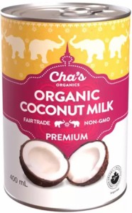 【6缶】CHA’S ORGANICSオーガニックココナッツミルク400ml ヴィーガン COCONUT MILK 食品添加物無添加 無加糖 グルテンフリー 乳製品不