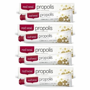 red seal レッドシール プロポリス配合歯磨き粉　Propolis Toothpaste　160g×4本セット 歯磨き粉 ハミガキ粉 はみがき粉 歯磨粉 歯みが