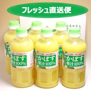 かぼす果汁 500mlx６本　大分特産柑橘かぼすの100％果汁　天然のクエン酸とビタミンC果汁