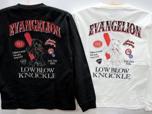 EVANGELION X LOW BLOW KNUCKLE　ギターアスカ長袖Tシャツ　エヴァンゲリオンX ローブローナックルコラボ