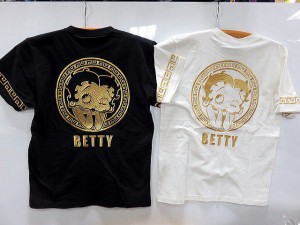 LOWBLOW KNUCKLE　X BETTY BOOP  ゴールデンベティ　半袖Tシャツ　 ローブローナックル