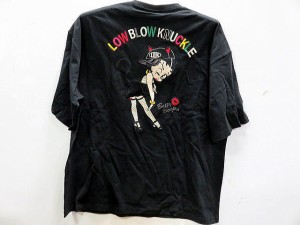 LOWBLOW KNUCKLE　X BETTY BOOP  にゃんこベティ　半袖　ビッグTシャツ　 ローブローナックル