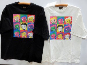 LOWBLOW KNUCKLE　X BETTY BOOP  ポップアートベティ　半袖　ビッグTシャツ　 ローブローナックル