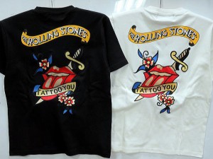 THE ROLLING STONES × JACKROSE　TATOO YOU刺繍 半袖Tシャツ　ローリングストーンズ×ジャックローズ　ロックT