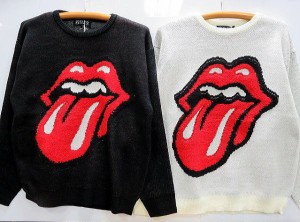 ROLLING STONES X JACKROSE　ジャガードニットセーター　ローリングストーンズ