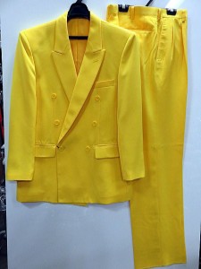 カラースーツ Wダブル　黄