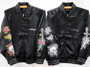 Ed Hardy　袖柄スカジャン　エドハーディ