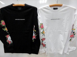 エド・ハーディー  長袖Tシャツ　袖プリント　 ED HARDY アメカジ タトゥー 