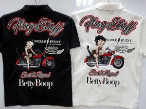 Flag Staff Ｘ BETTY BOOP　ベティ 半袖ポロシャツ　　フラッグスタッフ