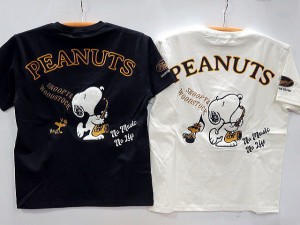 Flag Staff X SNOOPY コラボ　 アメカジ　半袖Tシャツ　NO MUSIC NO LIFE　フラッグスタッフ PEANUTS