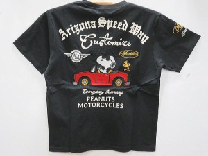 Flag Staff X SNOOPY コラボ　 アメカジ　半袖Tシャツ　SNOOPYS CAR　フラッグスタッフ PEANUTS