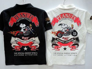 Flag Staff Ｘ PEANUTS　アメカジ 半袖ポロシャツ　SNOOPYS BIKE　スヌーピー　SNOOPY　フラッグスタッフ