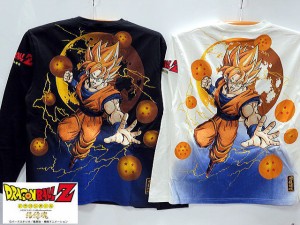 DRAGON BALL Z　X絡繰魂コラボ　孫悟空  超サイヤ人覚醒　長袖Tシャツ　ドラゴンボール