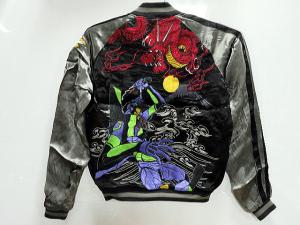 エヴァ×錦 コラボ 初号機VS飛龍　綾波桜刺繍リバーシブルスカジャン