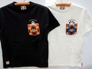 PANDIESTA JAPAN　ネイティブサガラ刺繍ポケット半袖Tシャツ　パンディエスタ