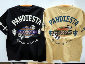 大きいサイズ　PANDIESTA JAPAN　ネイティブパンダ　半袖Tシャツ　パンディエスタ