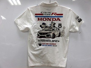 HONDA × PANDIESTA JAPAN　CIVIC type-R 半袖ポロシャツ　ホンダ×パンディエスタ