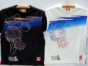 PANDIESTA JAPAN　半袖Tシャツ　熊猫川花火大会　パンディエスタ