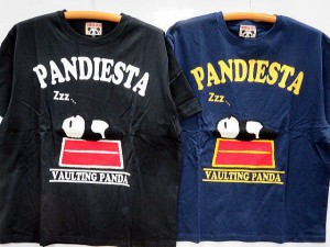 大きいサイズ　PANDIESTA JAPAN　SLEEPINGパンダ刺繍   半袖Tシャツ　パンディエスタ
