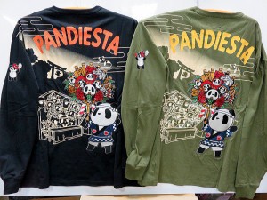 大きいサイズ　PANDIESTA JAPAN　熊猫手　長袖Tシャツ　パンディエスタ