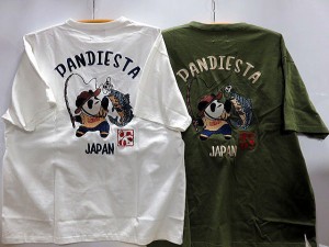 大きいサイズ　PANDIESTA JAPAN　フィッシングパンダ　半袖Tシャツ　パンディエスタ