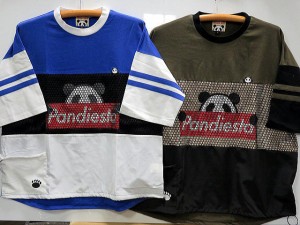 大きいサイズ　PANDIESTA JAPAN　メッシュ切替　半袖BIGTシャツ　パンディエスタ