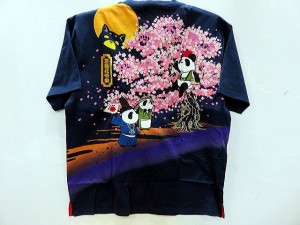 PANDIESTA JAPAN　半袖Tシャツ　花咲パンダ　パンディエスタ