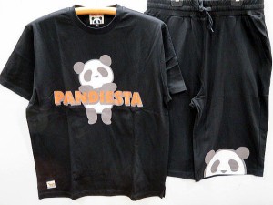 パンディエスタ　半袖上下セット　ぶらさがりパンダ　PANDIESTA JAPAN