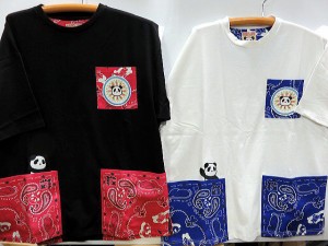 大きいサイズ　PANDIESTA JAPAN　バンダナパンダ　半袖Tシャツ　パンディエスタ