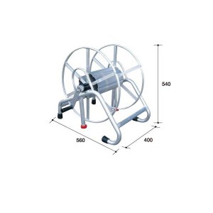 アルミス 軽トラ用ラック式巻取機（動噴ホース専用） STR-150　150m巻　アルミ リール 【送料無料】