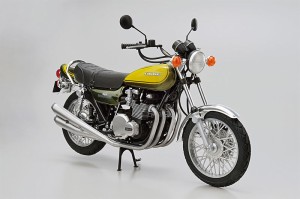 アオシマ プラモデル 1/12 ザ・バイク No.47 カワサキ Z1 900 SUPER4 '73 カスタムパーツ付き