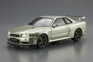 アオシマ プラモデル 1/24 ザ・モデルカー No.134 ニッサン BNR34 スカイラインGT-R V-specII Nur. '02