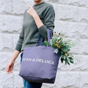 DEAN＆DELUCA　ディーンアンドデルーカ レディース トートバッグ S/Lサイズ 大容量 限定品 帆布 大人気 プレゼント　紫　ディーン＆デル